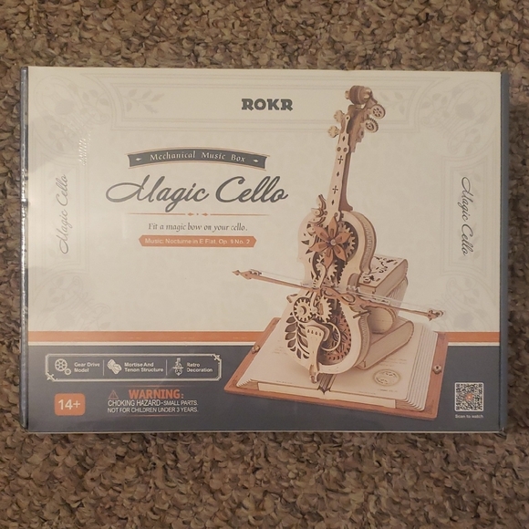 ROBOTIME AMK63 Magic Cello 3D Puzzle, 3D Wooden For Adults,  NWT - Picture 1 of 8